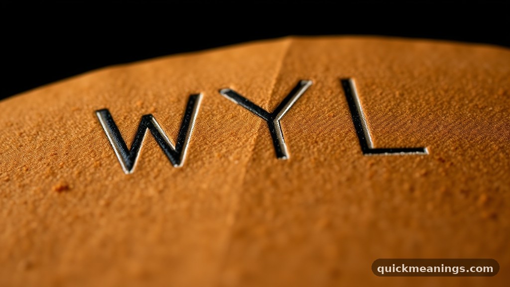 The Core Definition of WYLL